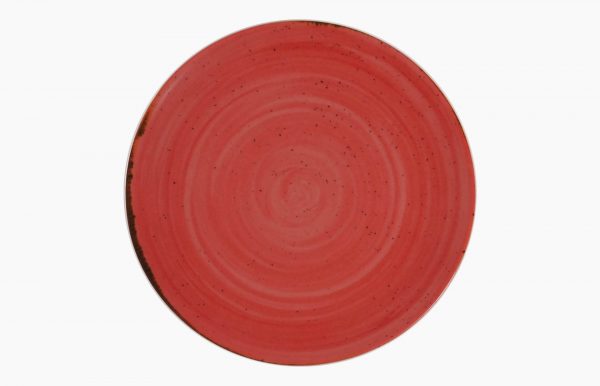 PRATO COUPE Ø24CM RUSTICO VERMELHO IN